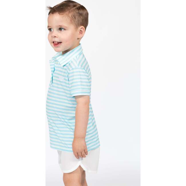 Match Point Polo Shirt, Bellevue Blue Stripe - Polo Shirts - 4