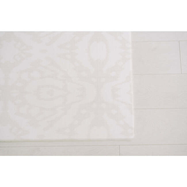 Reversible  Ikat & Rugby Stripe Foam Play Mat, Cream - Playmats - 2