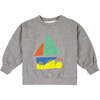 Multicolor Sail Boat Swearshirt - Sweatshirts - 1 - thumbnail