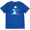 Twin Peaks Short Sleeve Rash Top, Blue - Rash Guards - 2