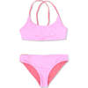 Waverly Reversible Bikini, Pink And Pink - Two Pieces - 1 - thumbnail