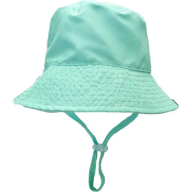 Suns Out Reversible Bucket Hat, Beach Glass And White - Hats - 1
