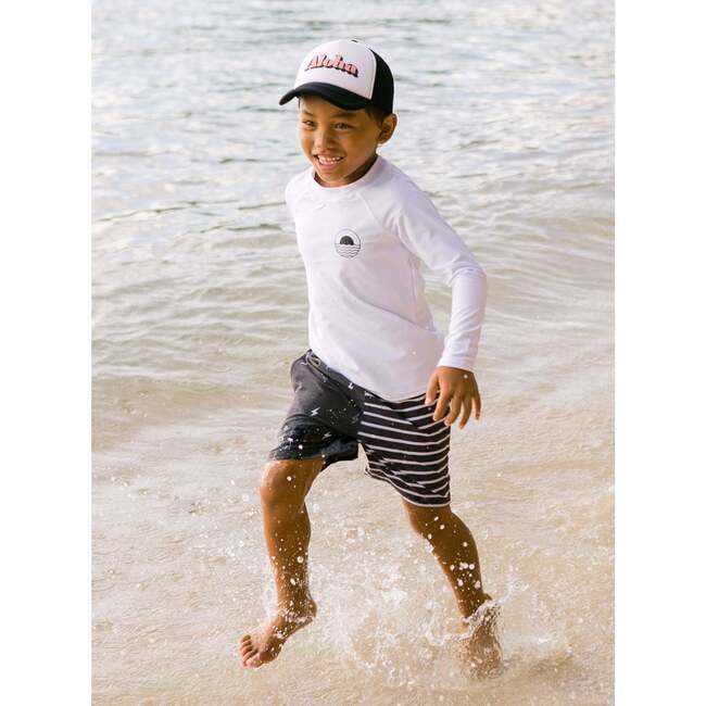 Icon Long Sleeve Rash Top, White - Rash Guards - 2
