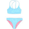 Waverly Reversible Bikini, Blue And Pink - Two Pieces - 2 - thumbnail
