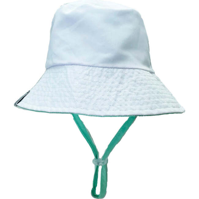 Suns Out Reversible Bucket Hat, Beach Glass And White - Hats - 2