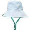 Suns Out Reversible Bucket Hat, Beach Glass And White - Hats - 2 - thumbnail