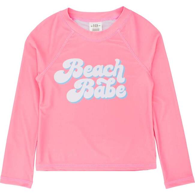 Beach Babe Rash Top, Pink