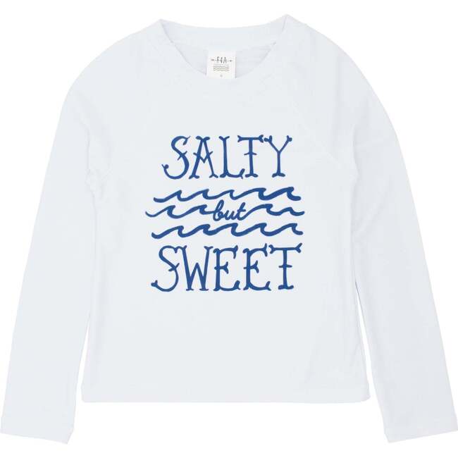 Salty But Sweet Rash Top, White