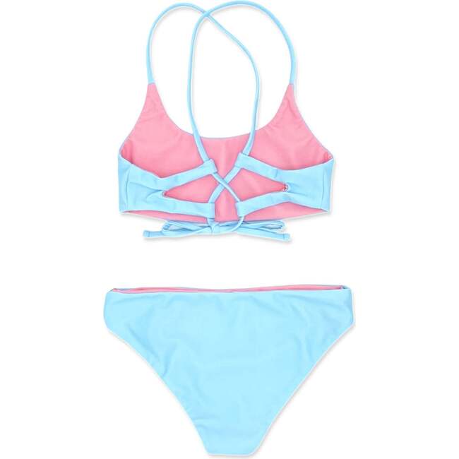 Waverly Reversible Bikini, Blue And Pink - Two Pieces - 3