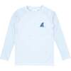 Fin Long Sleeve Rash Top, White - Rash Guards - 1 - thumbnail