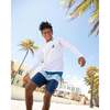 Fin Long Sleeve Rash Top, White - Rash Guards - 3
