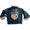 Corduroy Heart Denim Jacket, Blue - Jackets - 2
