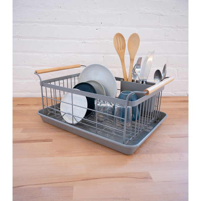 Dish Drainer Rack, Gray - Storage - 2