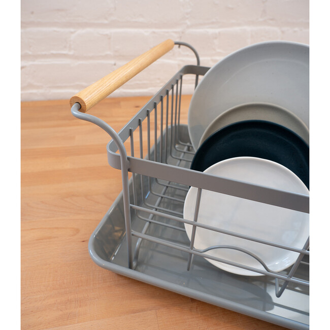 Dish Drainer Rack, Gray - Storage - 3