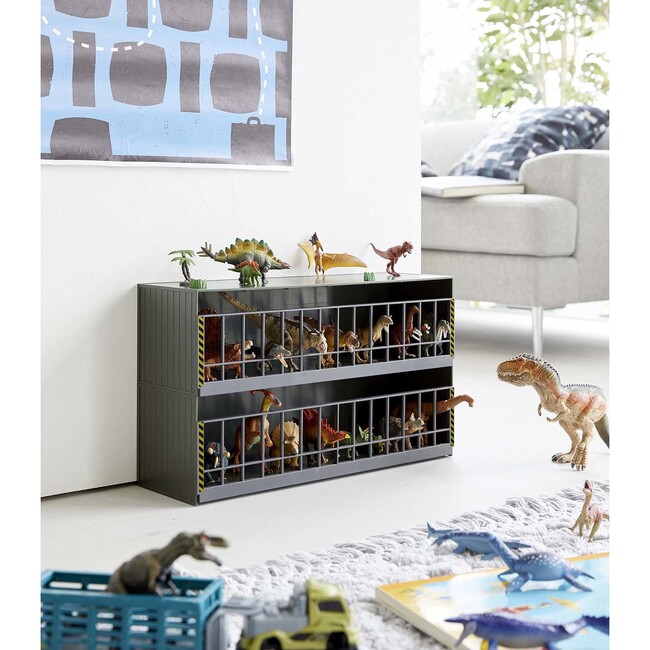 Dinosaur Toy Storage & Display Case Rack, Green - Storage - 3