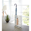 Compact Rectangular Brickwork-Inspired Umbrella Stand, White - Storage - 2 - thumbnail