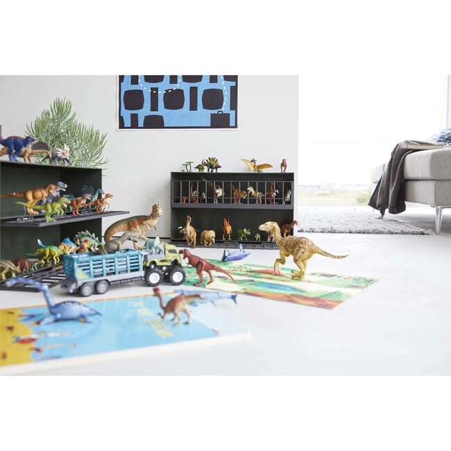 Dinosaur Toy Storage & Display Case Rack, Green - Storage - 4