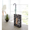 Compact Rectangular Brickwork-Inspired Umbrella Stand, Black - Storage - 2