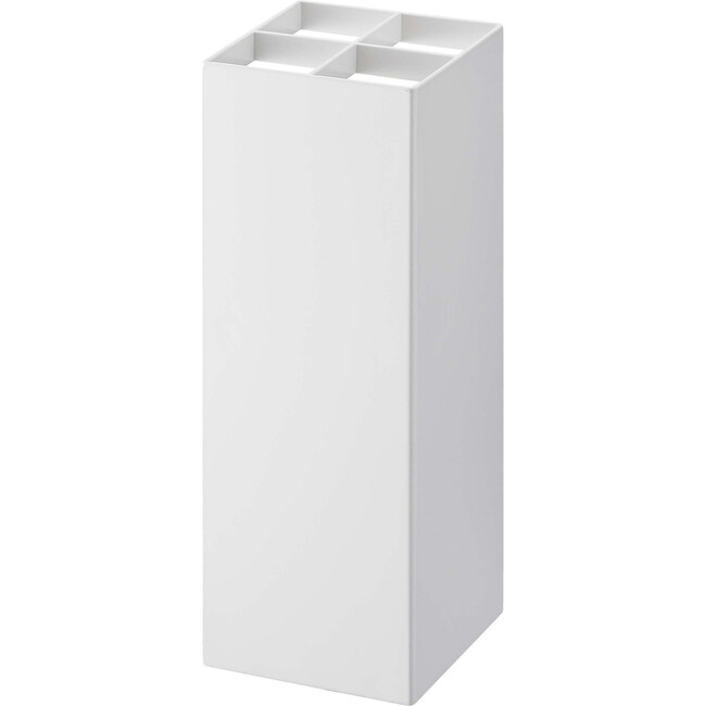 Compact Umbrella Stand, White Yamazaki Home