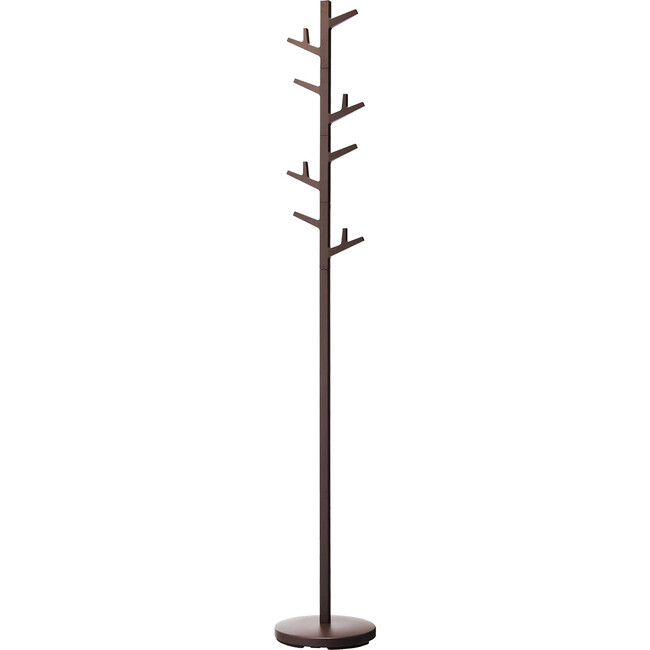 Coat Hanger With Rotating Branches, Walnut