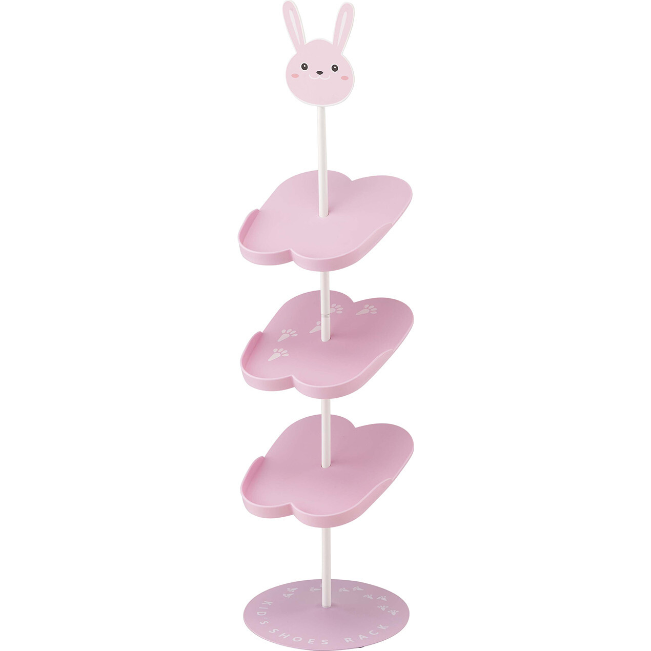 Bunny Kids Shoe Rack, Pink - Storage - 1