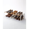 Wide 1-Stack Shoe Rack With Wooden Bars, White - Storage - 2