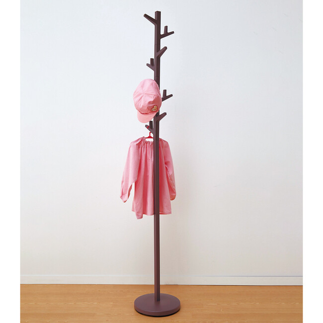 Coat Hanger With Rotating Branches, Walnut - Storage - 5