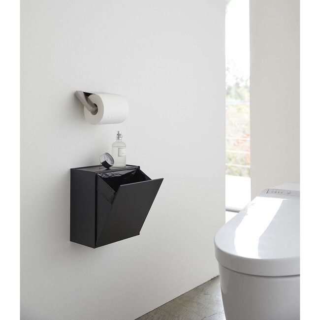 Wall-Mount Storage/Trash Bin, Black - Storage - 2