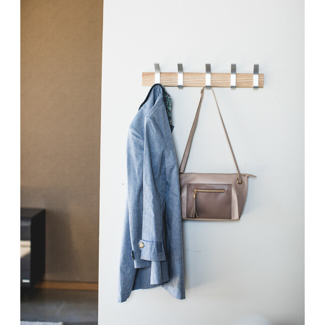 WallMounted Coat Hanger, Natural Yamazaki Home