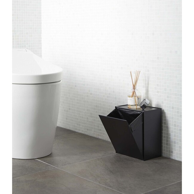 Wall-Mount Storage/Trash Bin, Black - Storage - 3