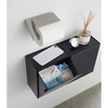 Wall-Mount Storage/Trash Bin, Black - Storage - 4