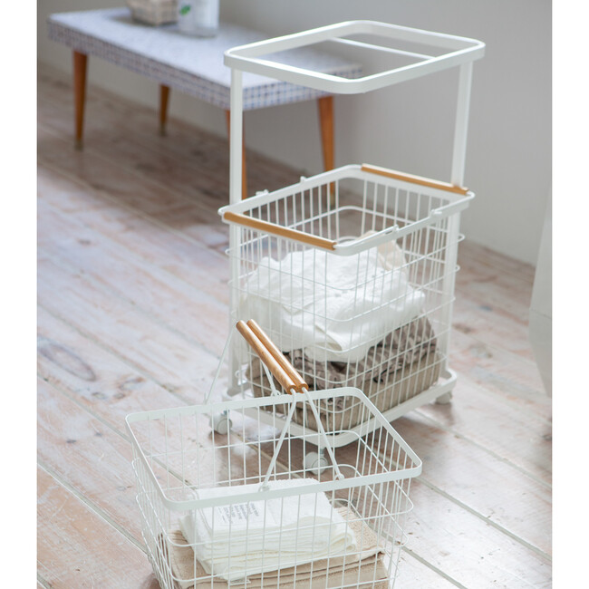 Wagon for Tosca Laundry Basket, White - Storage - 4