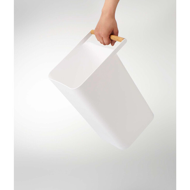 Trash Can, White - Storage - 4
