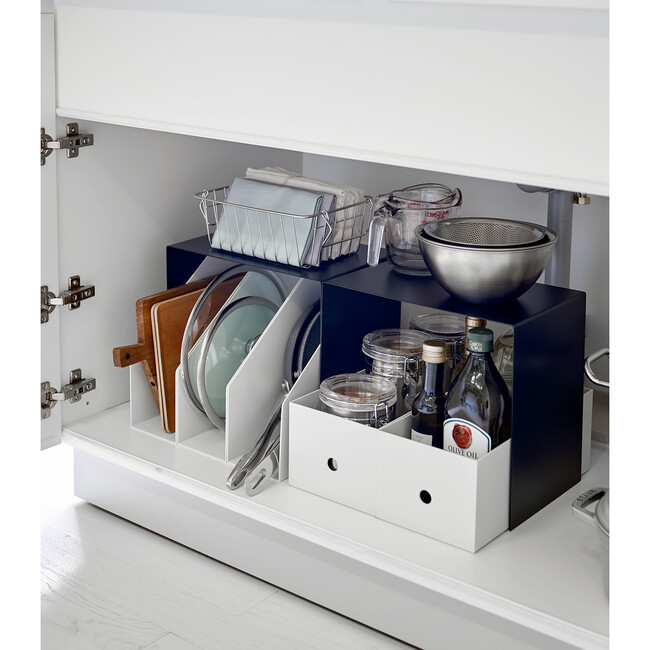 Tall Under Cabinet Storage Shelves, Black (Set of 2) - Storage - 1
