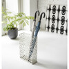 Super Compact Rectangular Umbrella Stand, White - Storage - 2