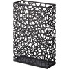 Super Compact Rectangular Umbrella Stand, Black - Storage - 1 - thumbnail