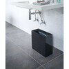 Tall Rectangular Trash Can, Black - Storage - 4