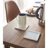 Square Silicone Coaster, White (Set of 6) - Storage - 1 - thumbnail