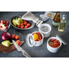 Small Ceramic Food Canister, White - Storage - 3