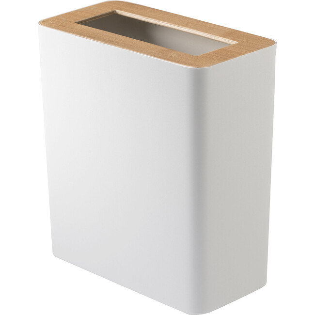 Slim Trash Can, White - Storage - 1