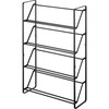Slim Shoe Rack, Black - Storage - 1 - thumbnail