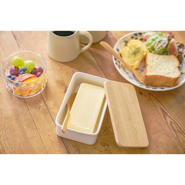 Small Butter Dish, White - Storage - 5