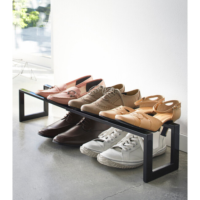 Single Expandable Shoe Rack, Black - Storage - 3