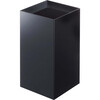 Short Square Trash Can, Black - Storage - 1 - thumbnail