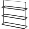 Short & Wide 3-Stack Shoe Rack, Black - Storage - 1 - thumbnail