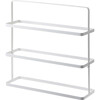 Short & Wide 3-Stack Shoe Rack, White - Storage - 1 - thumbnail
