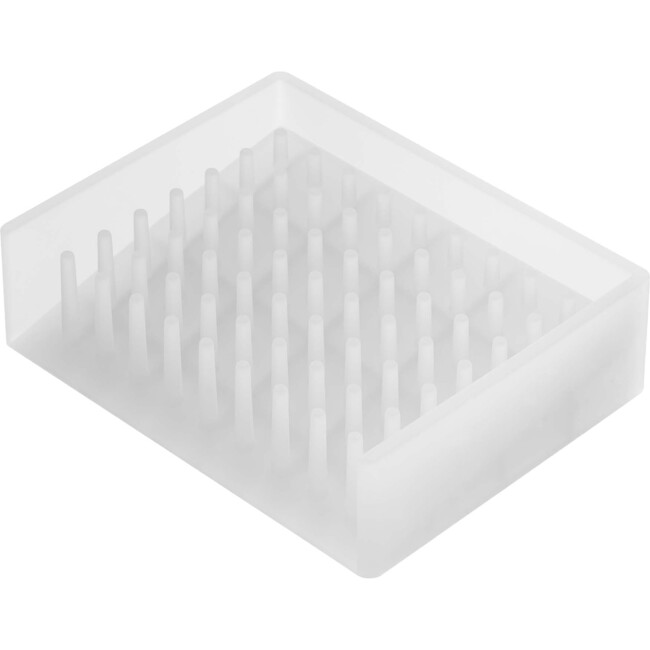 Self-Draining Silicone Soap Tray, Clear