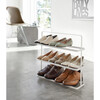 Short & Wide 3-Stack Shoe Rack, White - Storage - 2