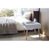 Short Side Table with Storage Shelf, White - Storage - 5