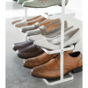 Short & Wide 3-Stack Shoe Rack, White - Storage - 4